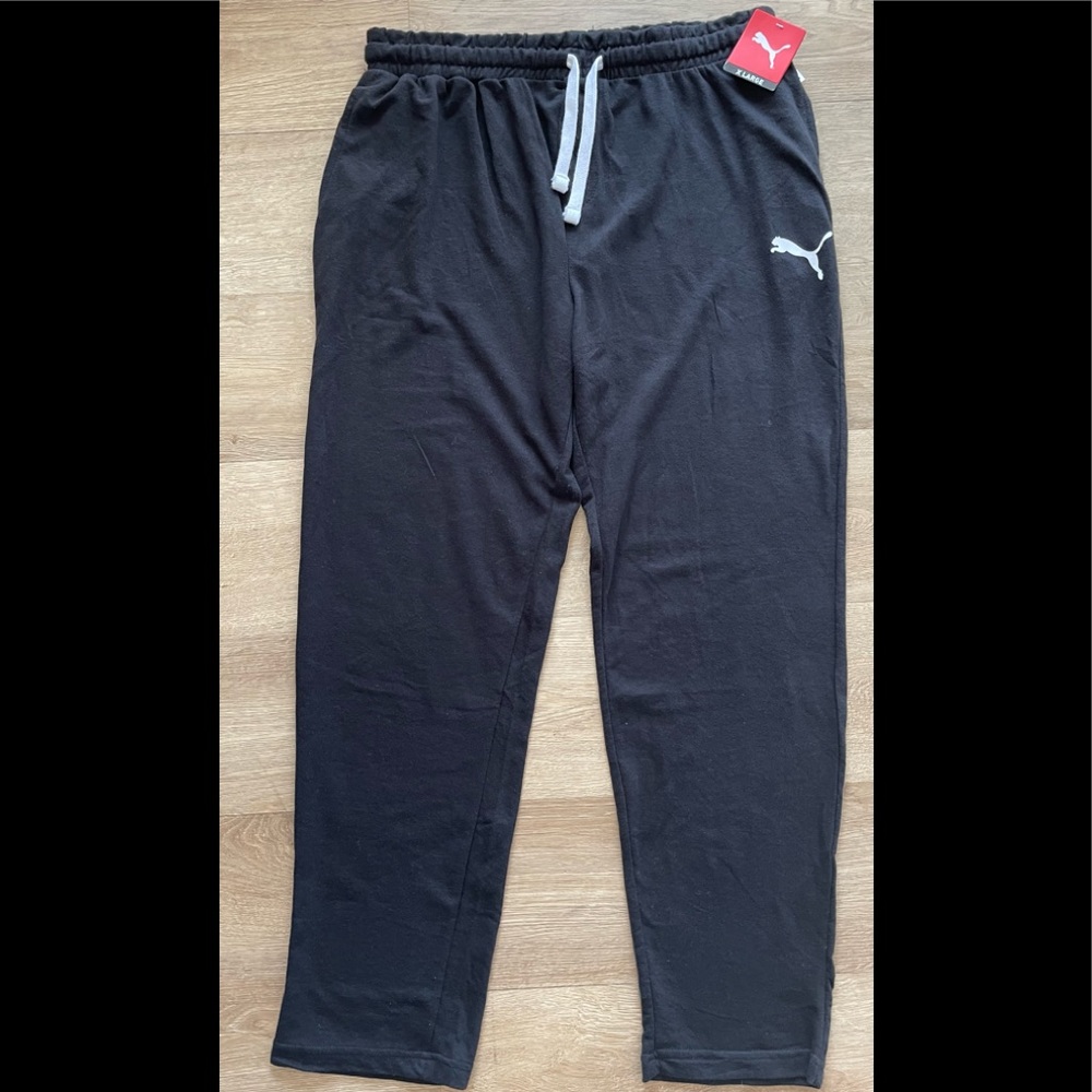 Puma Open Leg Black Super Soft Lounge Pants Men's X-Large  Style#PNAM13797-001